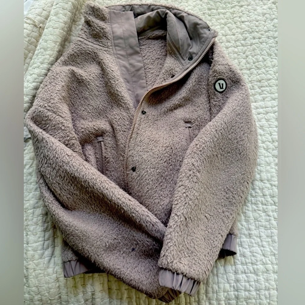 Vuori Cozy Sherpa Jacket, Light Pink (Umber), XXS, Good Condition! - Picture 6 of 8